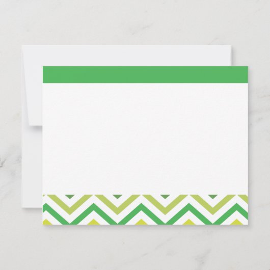 Monogram Apple Teachers Flat Note Card Notitiekaartje (Achterkant)