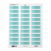 Monogram Aqua Blue Gray Silver Wreath Blush RSVP Etiket (Full Sheet)