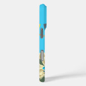 Monogram Aqua Geel Grijs  Orchidee Case-Mate iPhone Case (Achterkant / Rechts)