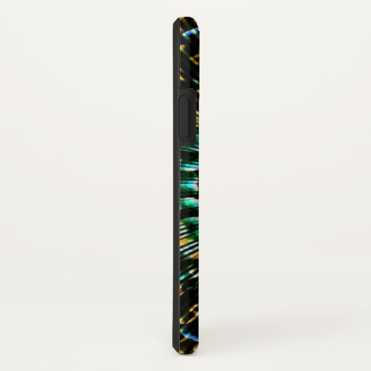 Monogram Aqua Gold Geometric Artistry Case-Mate iPhone Case (Achterkant/rechts)