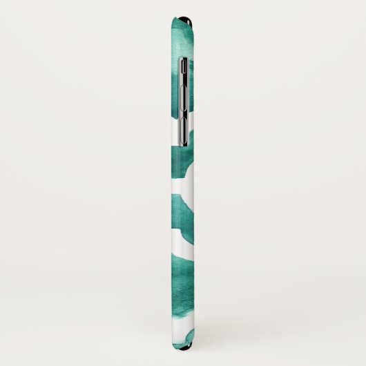 Monogram | Aquamarine Motif IV Case-Mate iPhone Case (Achterkant/links)