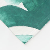 Monogram | Aquamarine Motif IV Fleece Deken (Hoek)