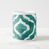 Monogram | Aquamarine Motif IV Grote Koffiekop (Voorkant)