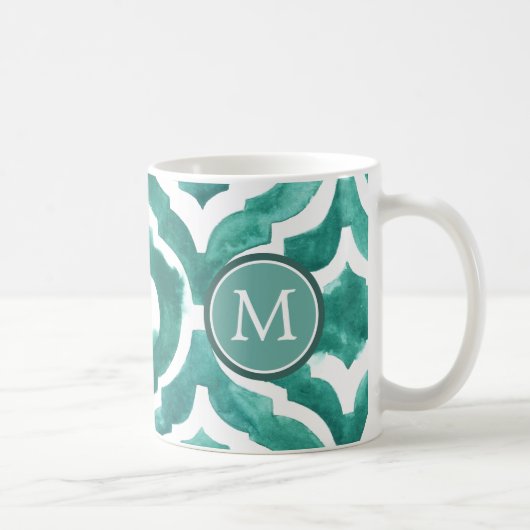 Monogram | Aquamarine Motif IV Koffiemok (Rechts)