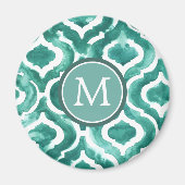 Monogram | Aquamarine Motif IV Magneet (Voorkant)