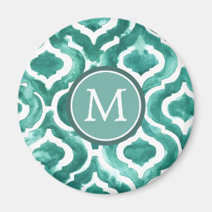 Monogram   Aquamarine Motif IV Magneet