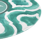 Monogram | Aquamarine Motif IV Snijplank (Hoek)