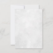 Monogram | Aquarel Groene Huwelijks RSVP Aankondiging (Achterkant)