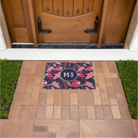 Monogram Ara Parrot Red Tropical Pattern