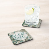 Monogram | Arabesque Butterflies V Bier Onderzetter (Rechterzijde)