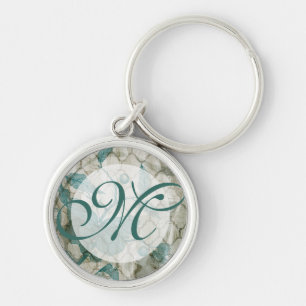 Monogram   Arabesque Butterflies V Sleutelhanger