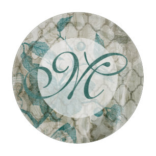 Monogram Arabesque Butterflies V Snijplank