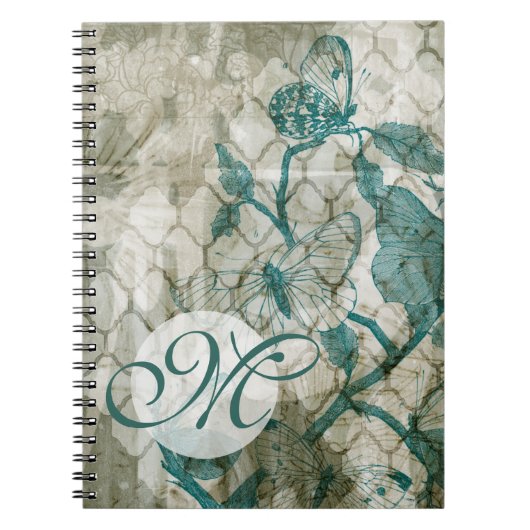 Monogram | Arabesque Butterflies VI Notitieboek (Voorkant)