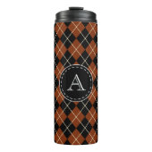 Monogram Argyle Coffee Tumbler Thermosbeker (Voorkant)