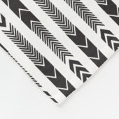 Monogram Arrow Herringbone Fleece Deken (Hoek)