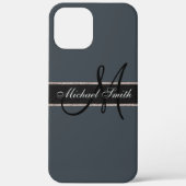 Monogram Arsenicum Kleurachtergrond Case-Mate iPhone Case (Achterkant)
