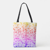Monogram Art Deco Kleurrijke Cirkels Tote Bag (Achterkant)