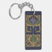 Monogram Art Nouveau Bookish Sleutelhanger (Voorkant Links)