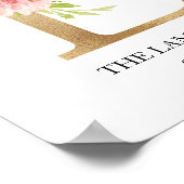 Monogram Art Print, Letter L, Wedding, Nursery Poster (Hoek)