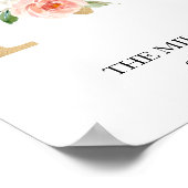 Monogram Art Print, Letter M, Wedding, Nursery Poster (Hoek)