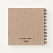 Monogram Artist Sketchbook Notitieboek (Achterkant)