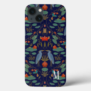 Monogram Arts & Crafts Heron iPhone / iPad-hoesje Case-Mate iPhone Case