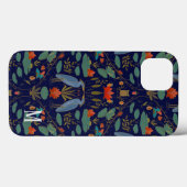 Monogram Arts & Crafts Heron iPhone / iPad-hoesje Case-Mate iPhone Case (Achterkant (horizontaal))