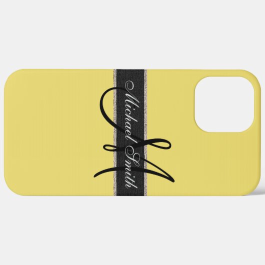 Monogram Arylide gele Kleur Achtergrond Case-Mate iPhone Case (Achterkant (horizontaal))