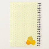 Monogram & Aspen laat polka dot patroon op maat Planner (Achterkant)