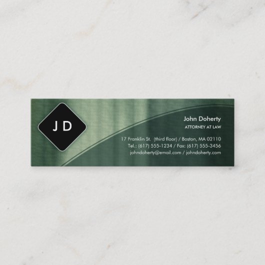 Monogram Attorney at Law - Visitekaartje (Voorkant)