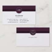 Monogram Attorney at Law - Visitekaartje (Voorkant / Achterkant)