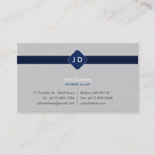 Monogram Attorney at Law - Visitekaartje (Voorkant)