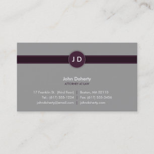 Monogram Attorney at Law - Visitekaartje