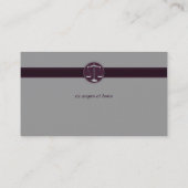 Monogram Attorney at Law - Visitekaartje (Achterkant)