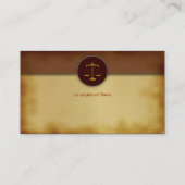 Monogram Attorney at Law - Visitekaartje (Achterkant)