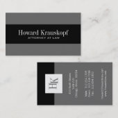 Monogram Attorney Visitekaartjes (Voorkant / Achterkant)