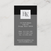 Monogram Attorney Visitekaartjes (Achterkant)