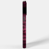 Monogram aubergine en pruim Argyle Case-Mate iPhone Case (Achterkant / Rechts)