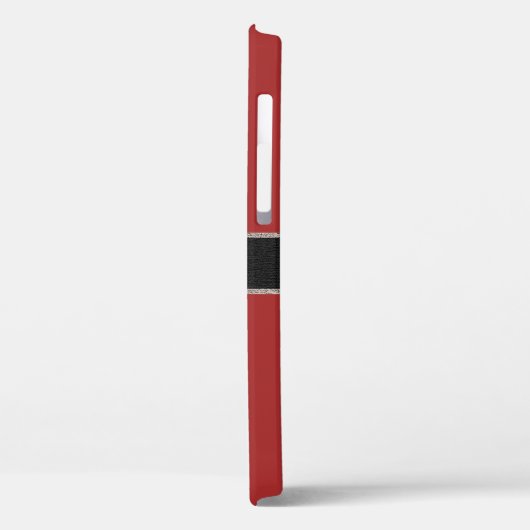 Monogram Auburn Kleurachtergrond Case-Mate iPhone Case (Achterkant / Links)