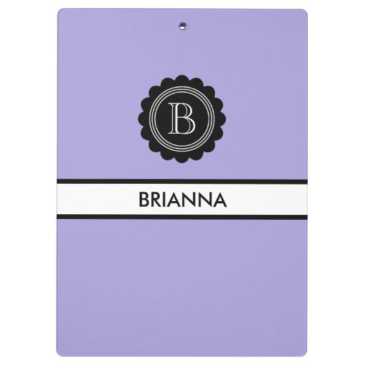 Monogram Aura Indigo en Zwart Klembord (Achterkant)