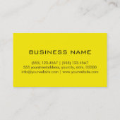 Monogram Aureolin kleur achtergrond Visitekaartje (Achterkant)