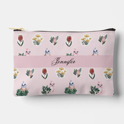 Monogram Australische Natuur, blush pink Etui (Voorkant)