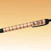 Monogram | Autumn-Fall Plaid Pattern Ink Zwarte Inkt Pen