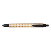 Monogram | Autumn-Fall Plaid Pattern Ink Zwarte Inkt Pen (Achterkant)