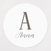 Monogram Autumn vibe Labels (Design 2)