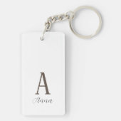 Monogram Autumn vibe Sleutelhanger (achterkant)