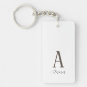 Monogram Autumn vibe Sleutelhanger (Voorkant)