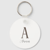 Monogram Autumn vibe Sleutelhanger (Achterkant)