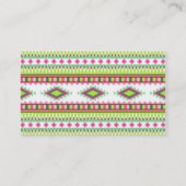 Monogram Aztec Andes - Trial Mountains Diamonds Visitekaartje (Achterkant)
