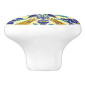 Monogram Azulejo Ceramic Style  Ornament Keramische Knop (Zijkant)